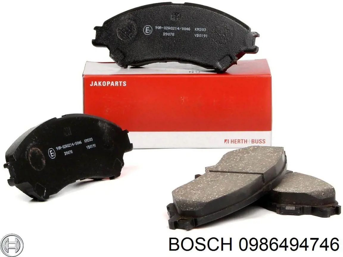 Передние тормозные колодки 0986494746 Bosch