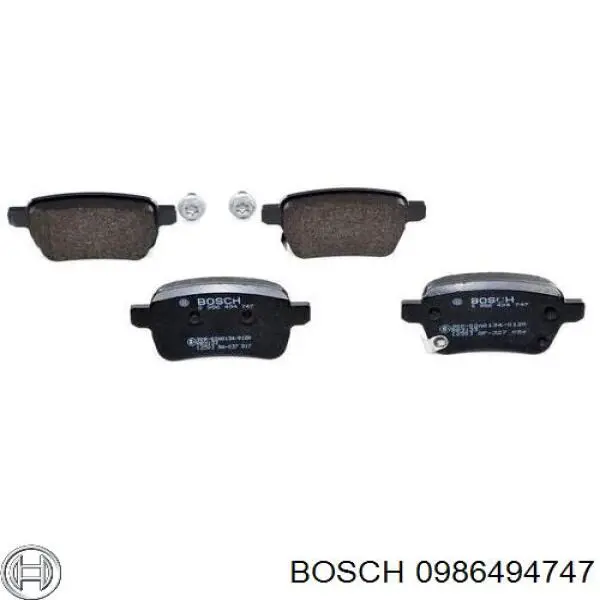 Передние тормозные колодки 0986494747 Bosch