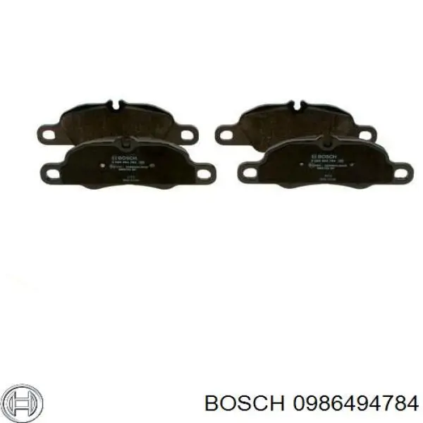 Передние тормозные колодки 0986494784 Bosch