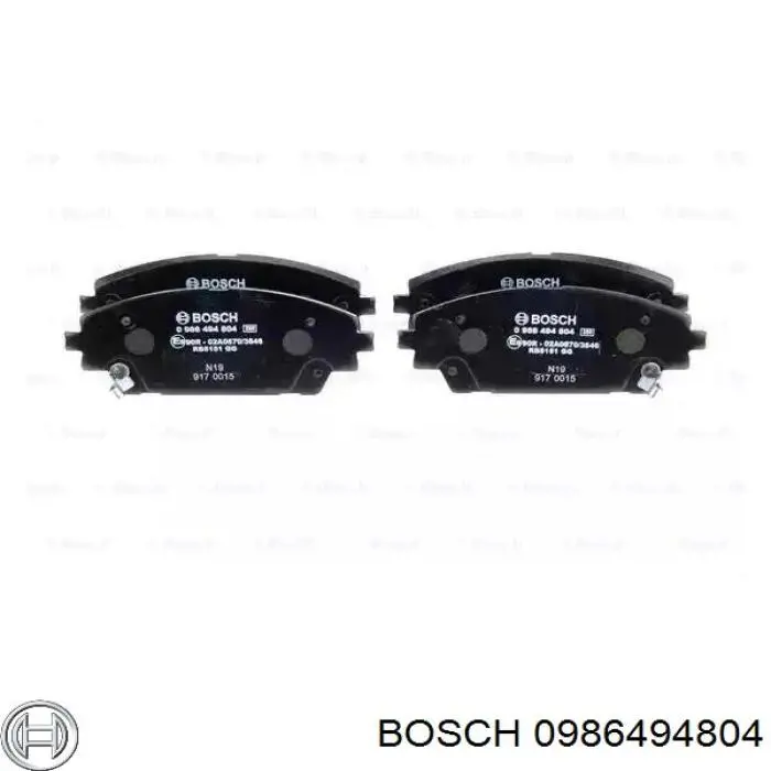 0986494804 Bosch sapatas do freio dianteiras de disco