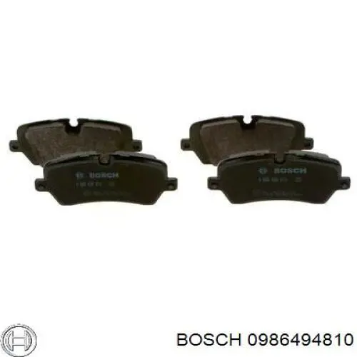 Задние тормозные колодки 0986494810 Bosch