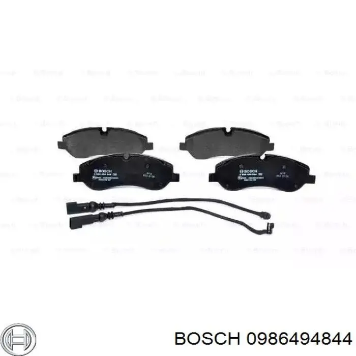 0986494844 Bosch sapatas do freio dianteiras de disco