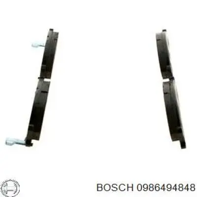 Передние тормозные колодки 0986494848 Bosch