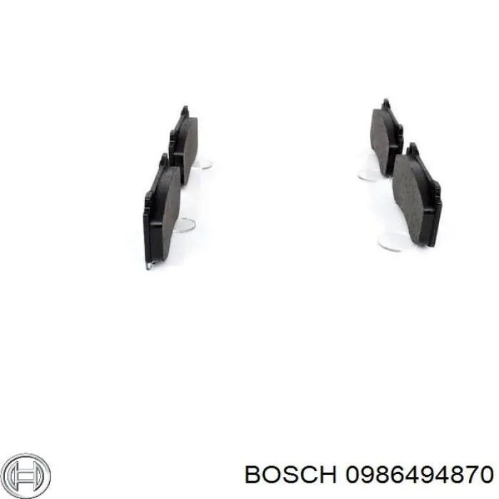 Pastillas de freno delanteras 0986494870 Bosch