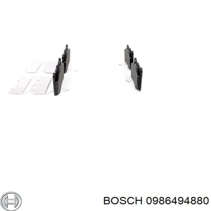 Колодки Bosch 0986494880 цена, от 49.16 USD