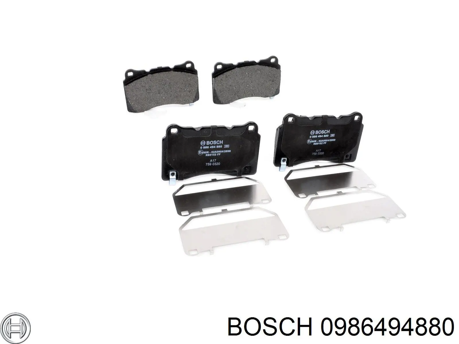 Купить 0986494880 Bosch Колодки тормозные