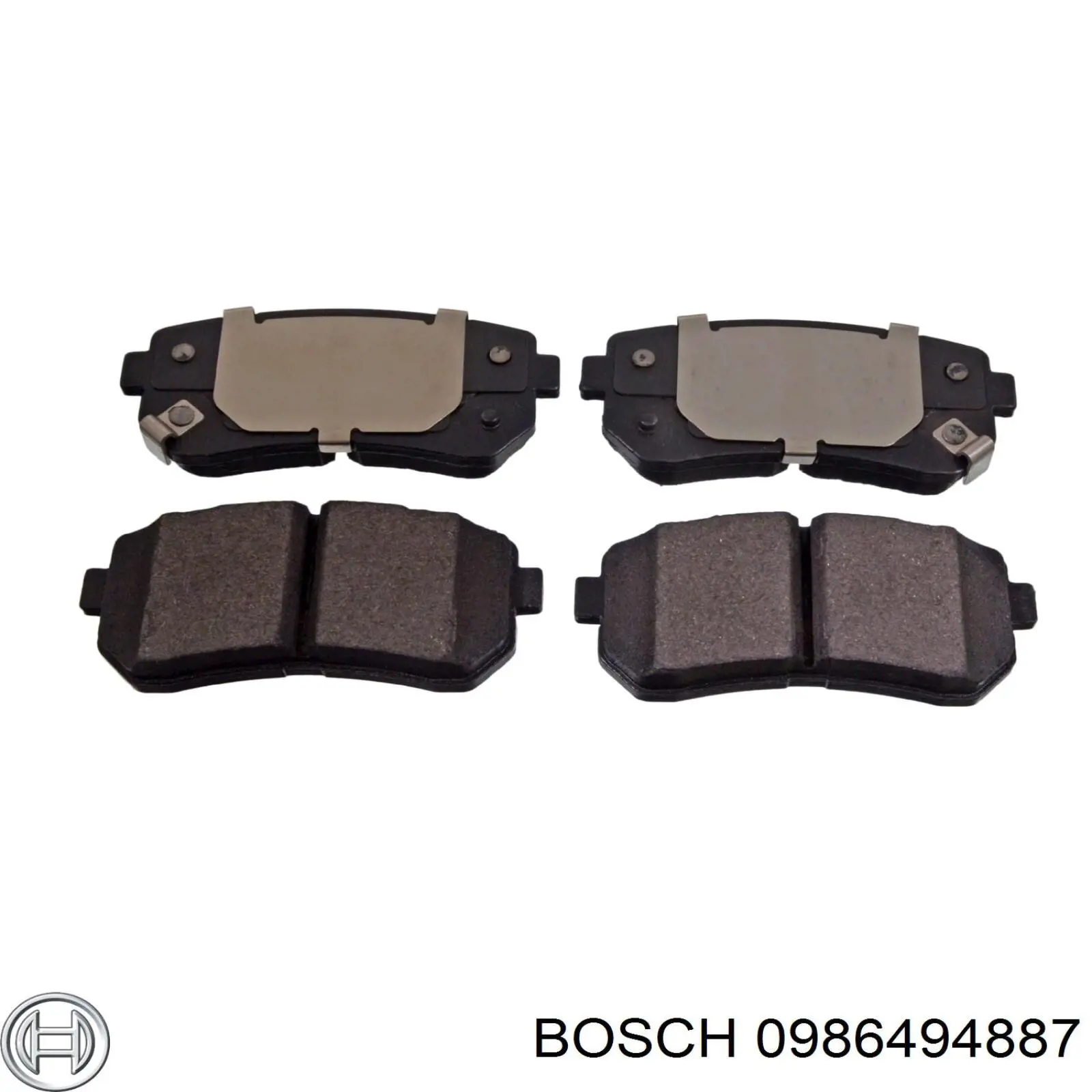 Задние тормозные колодки 0986494887 Bosch