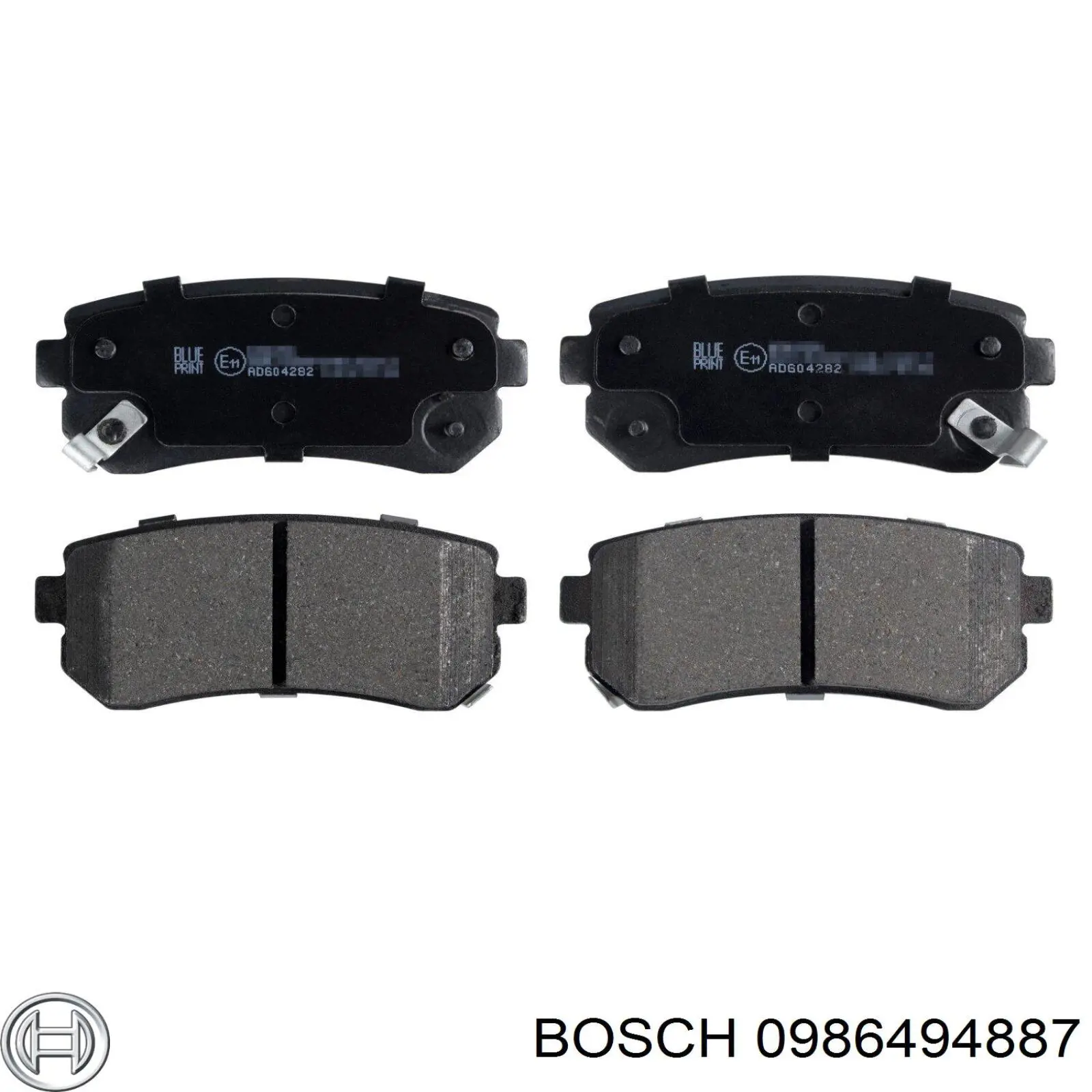 Колодки гальмові задні, дискові 0986494887 Bosch