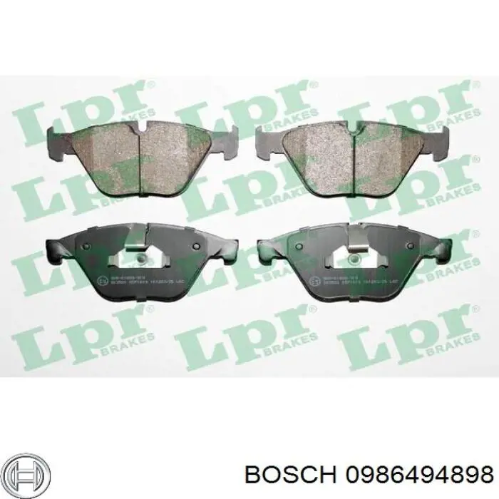 Передние тормозные колодки 0986494898 Bosch