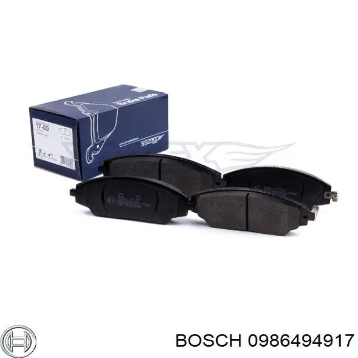 0986494917 Bosch передние тормозные колодки