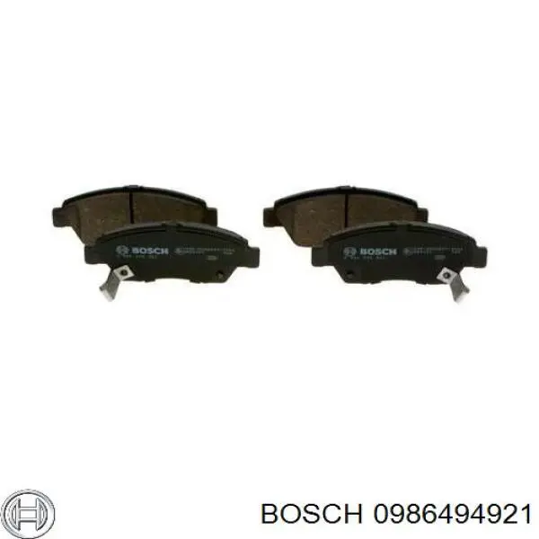 Передние тормозные колодки 0986494921 Bosch