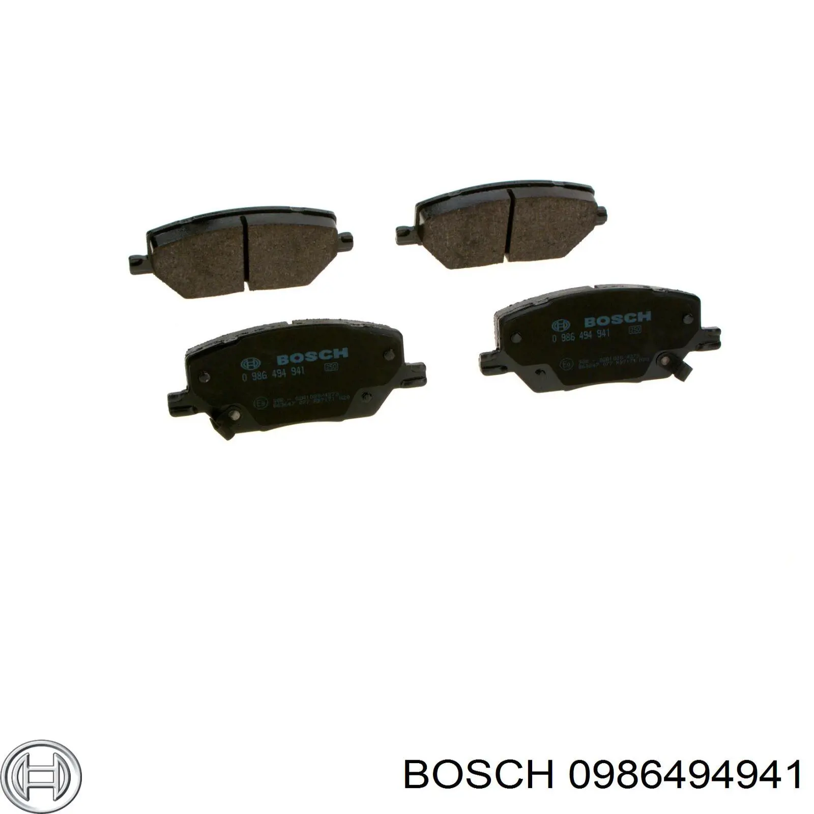 Колодки гальмівні передні, дискові 0986494941 Bosch