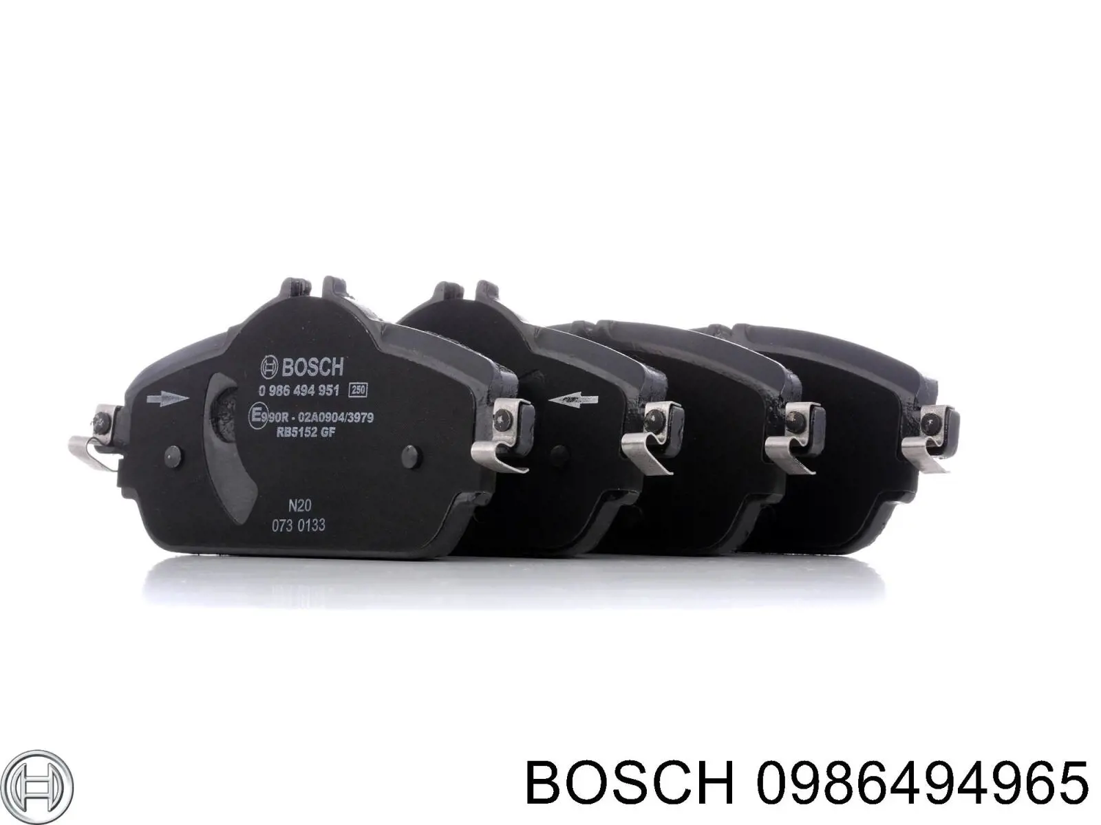 Передние тормозные колодки 0986494965 Bosch