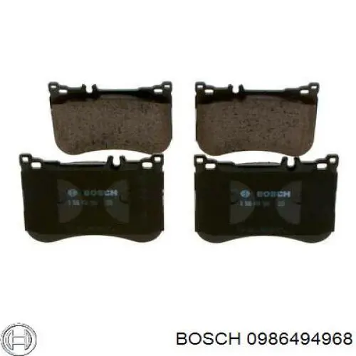 Передние тормозные колодки 0986494968 Bosch