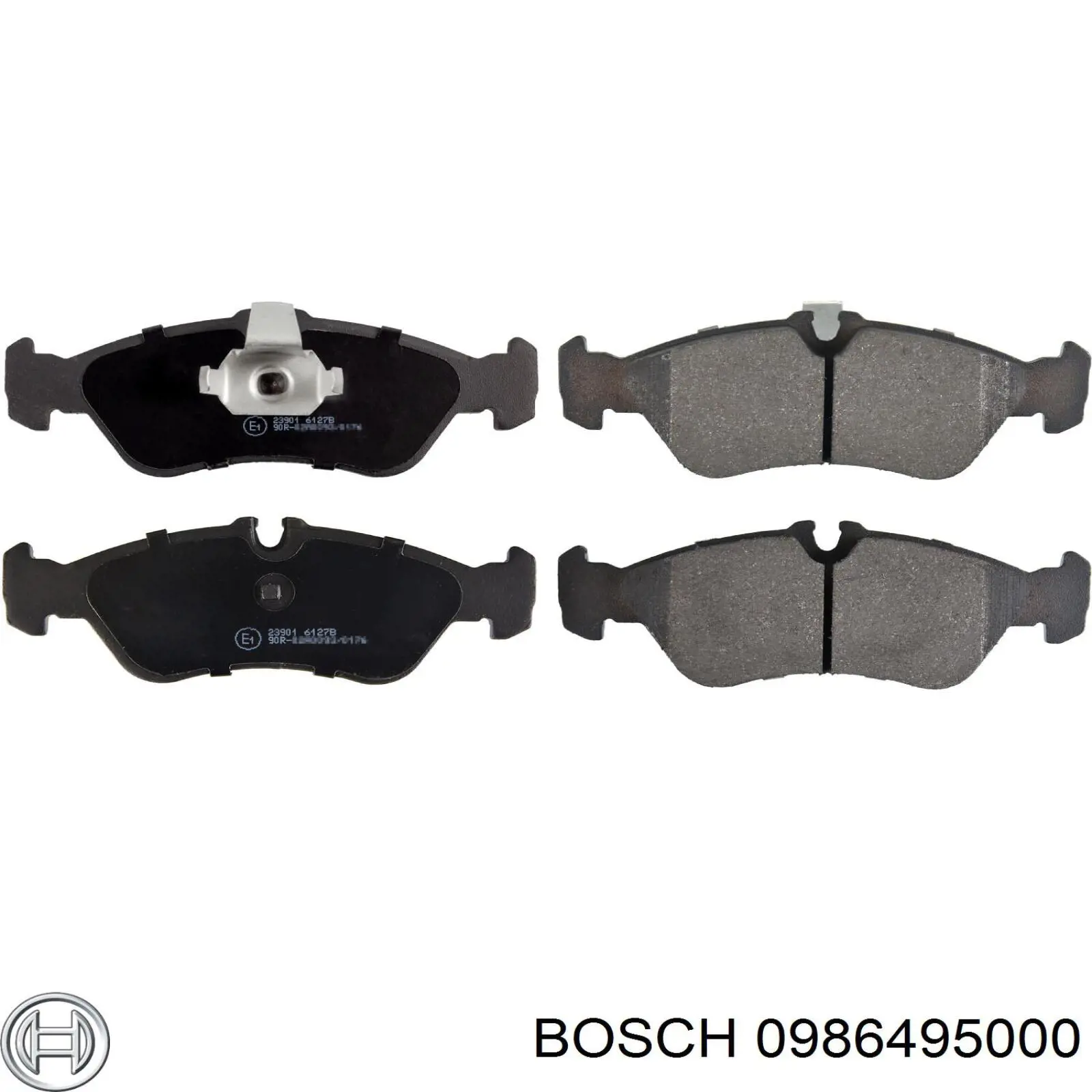 0986495000 Bosch колодки тормозные задние дисковые