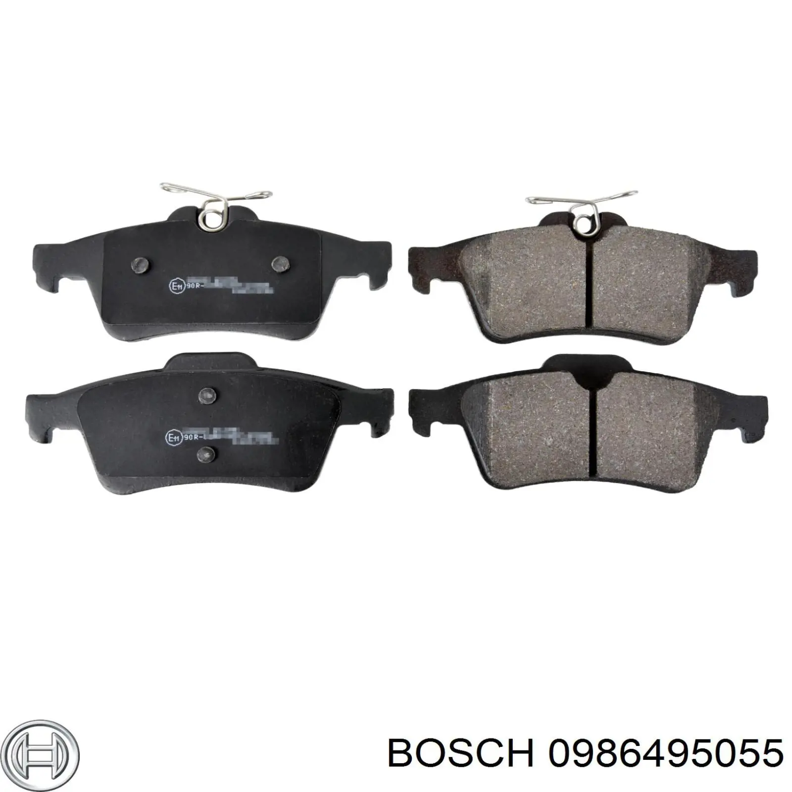 0986495055 Bosch колодки тормозные задние дисковые