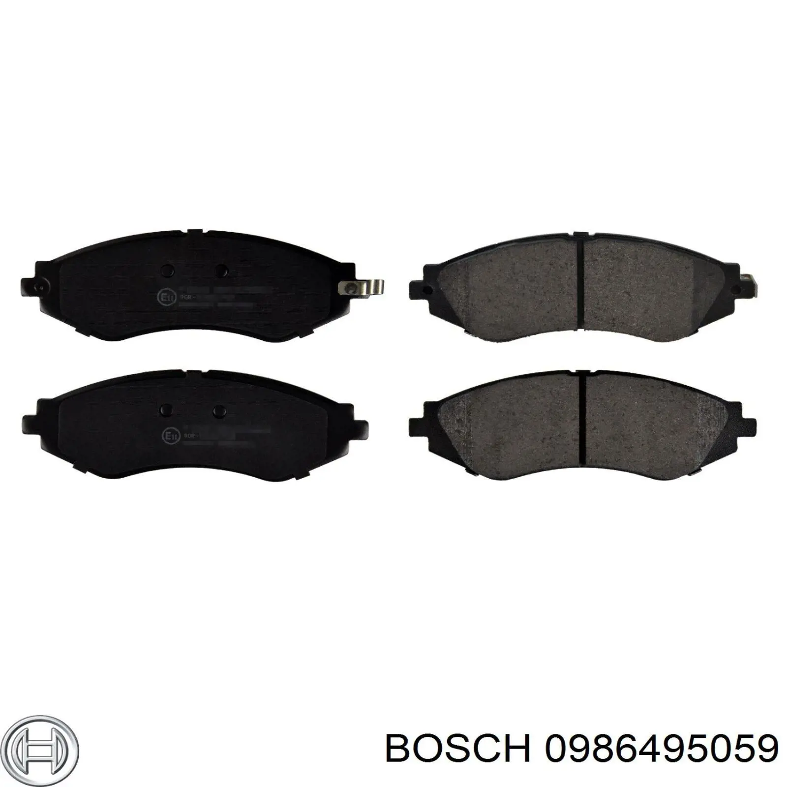 0986495059 Bosch колодки тормозные передние дисковые