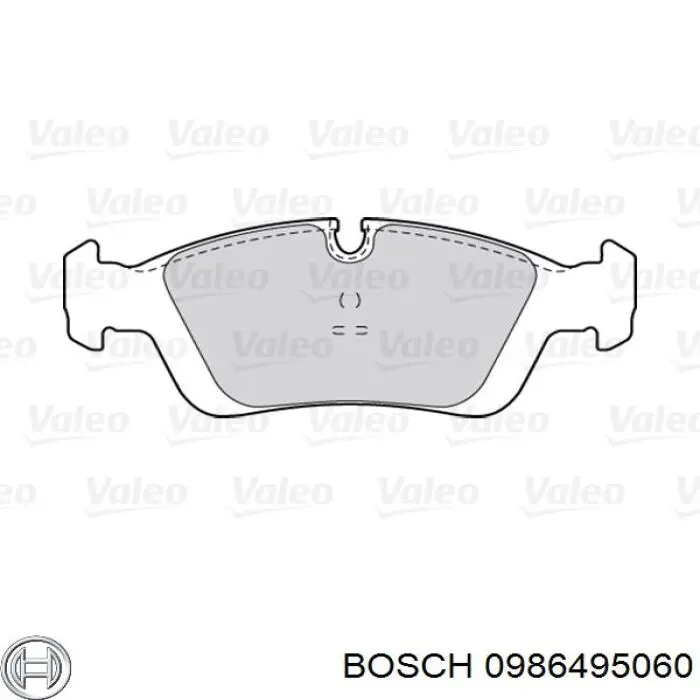 Тормозные колодки Bosch 0986495060