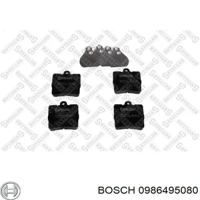 Колодки дисковые  Bosch 0986495080 цена, от 16.89 USD