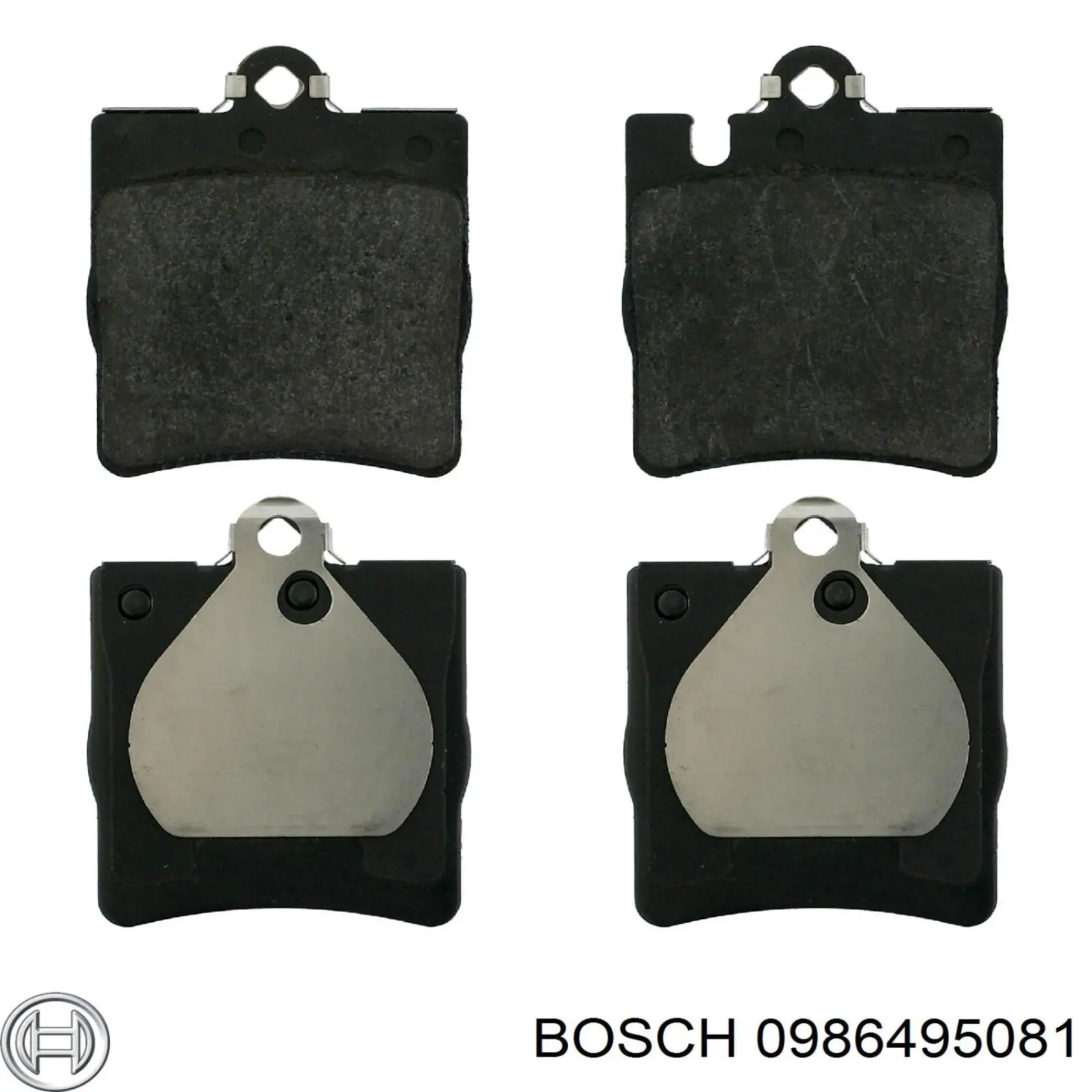 0986495081 Bosch колодки тормозные задние дисковые