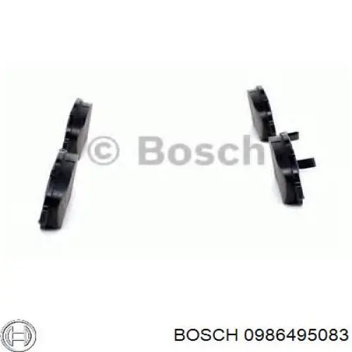 Передние тормозные колодки 0986495083 Bosch