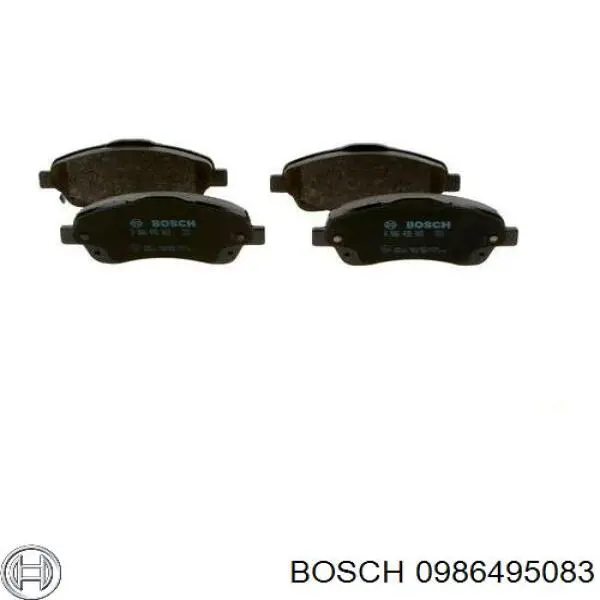 Передние тормозные колодки 0986495083 Bosch