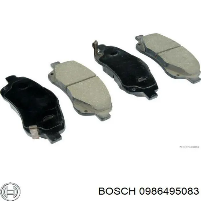 Купить 0986495083 Bosch Колодки тормозные