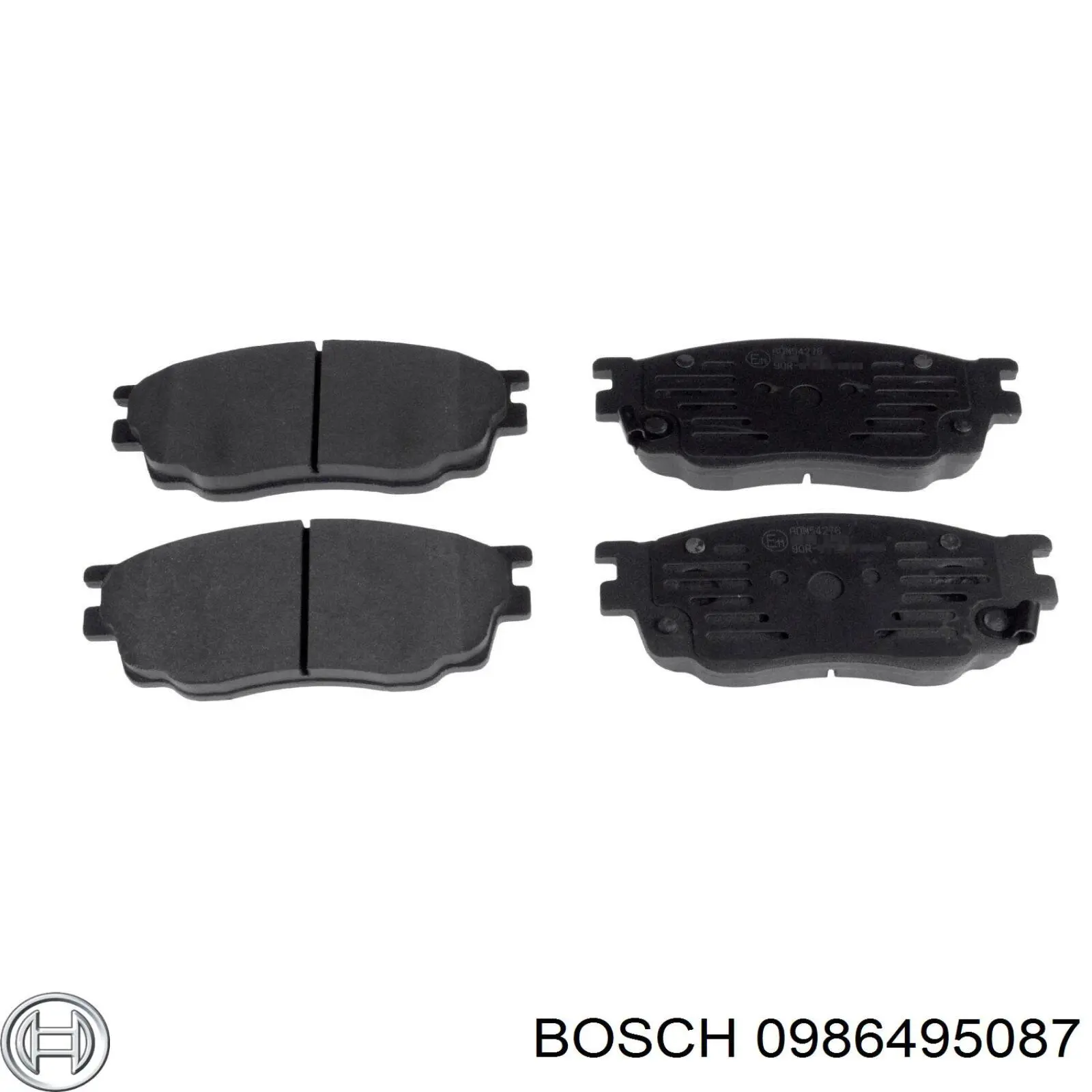 0986495087 Bosch колодки тормозные передние дисковые