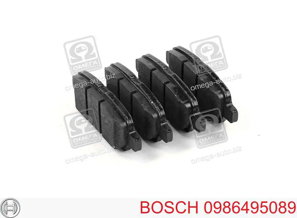 Задние тормозные колодки 0986495089 Bosch