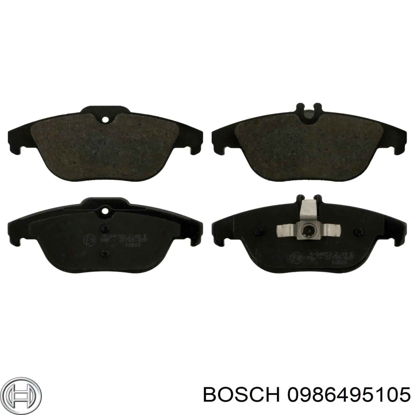 0 986 495 105 Bosch колодки тормозные задние дисковые