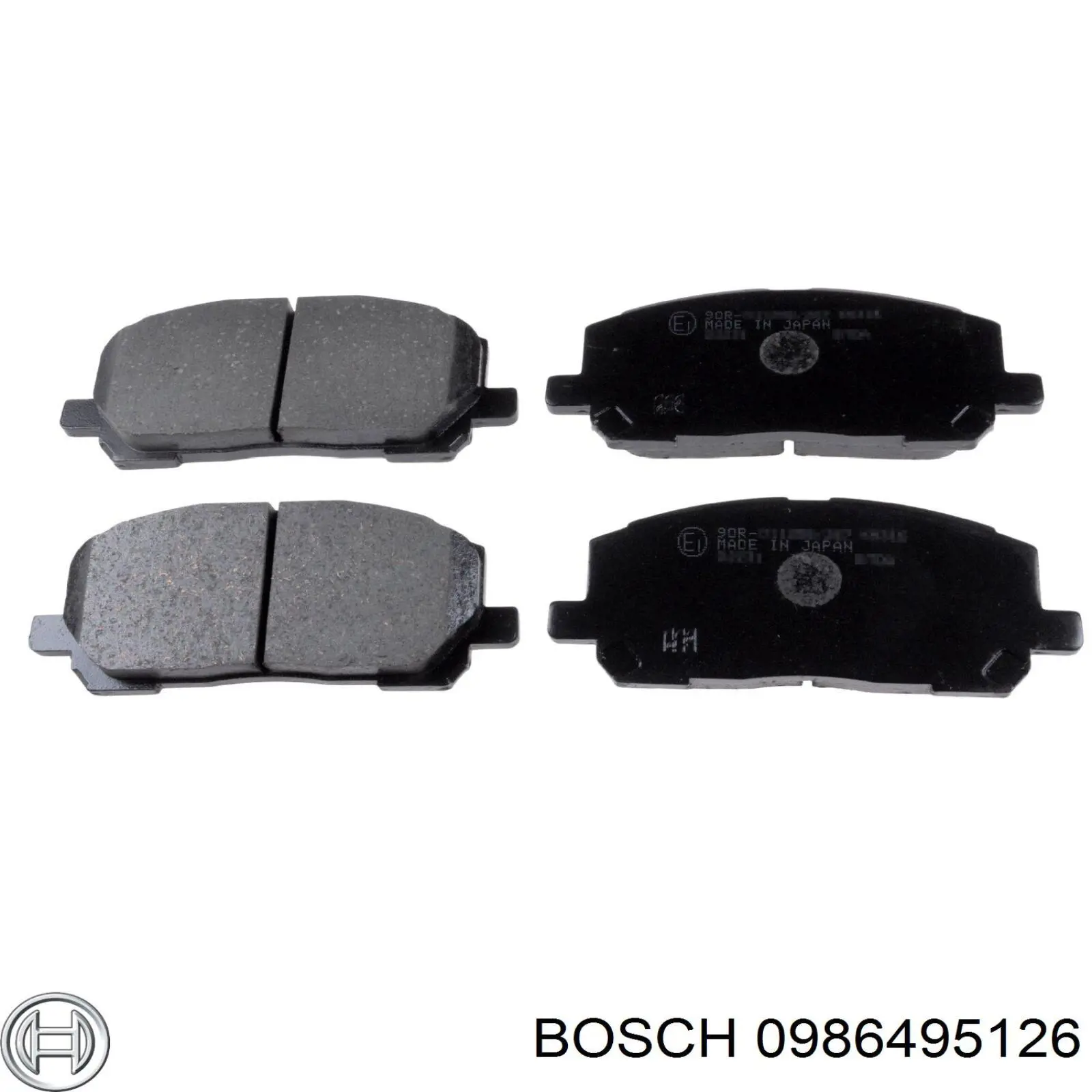 Передние тормозные колодки 0986495126 Bosch