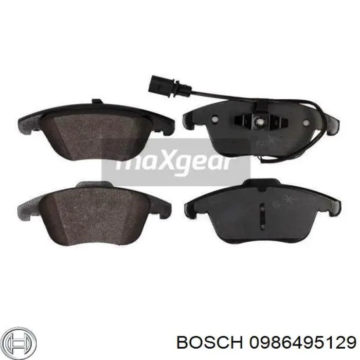0 986 495 129 Bosch колодки тормозные передние дисковые