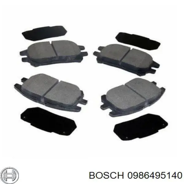 0986495140 Bosch Колодки передние