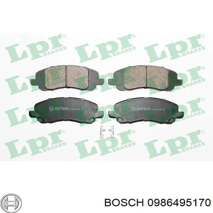 Колодки Bosch 0986495170 цена, от 30.04 USD