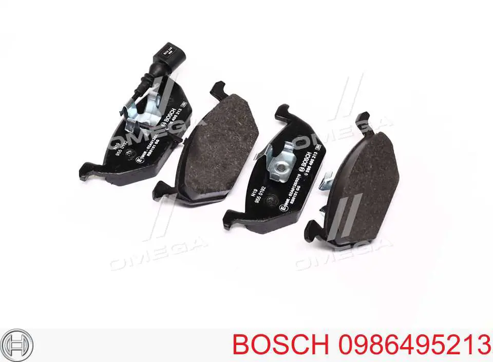 0986495213 Bosch sapatas do freio dianteiras de disco