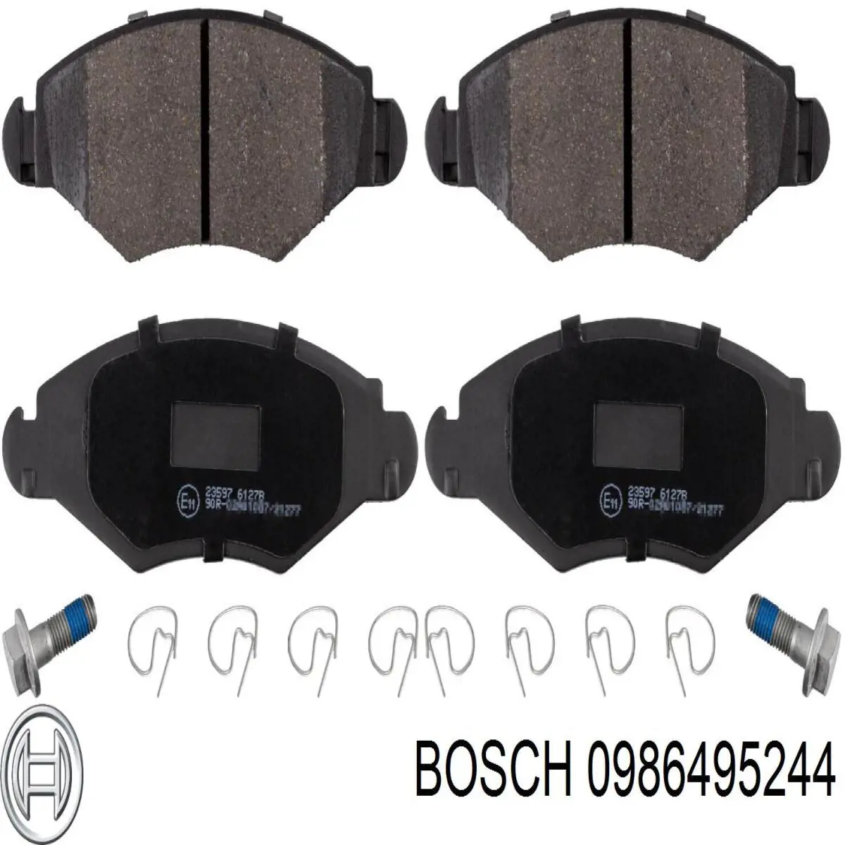 0 986 495 244 Bosch sapatas do freio dianteiras de disco