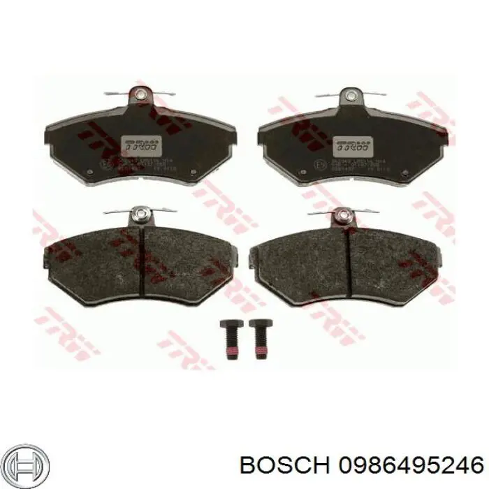Тормозные колодки Bosch 0986495246