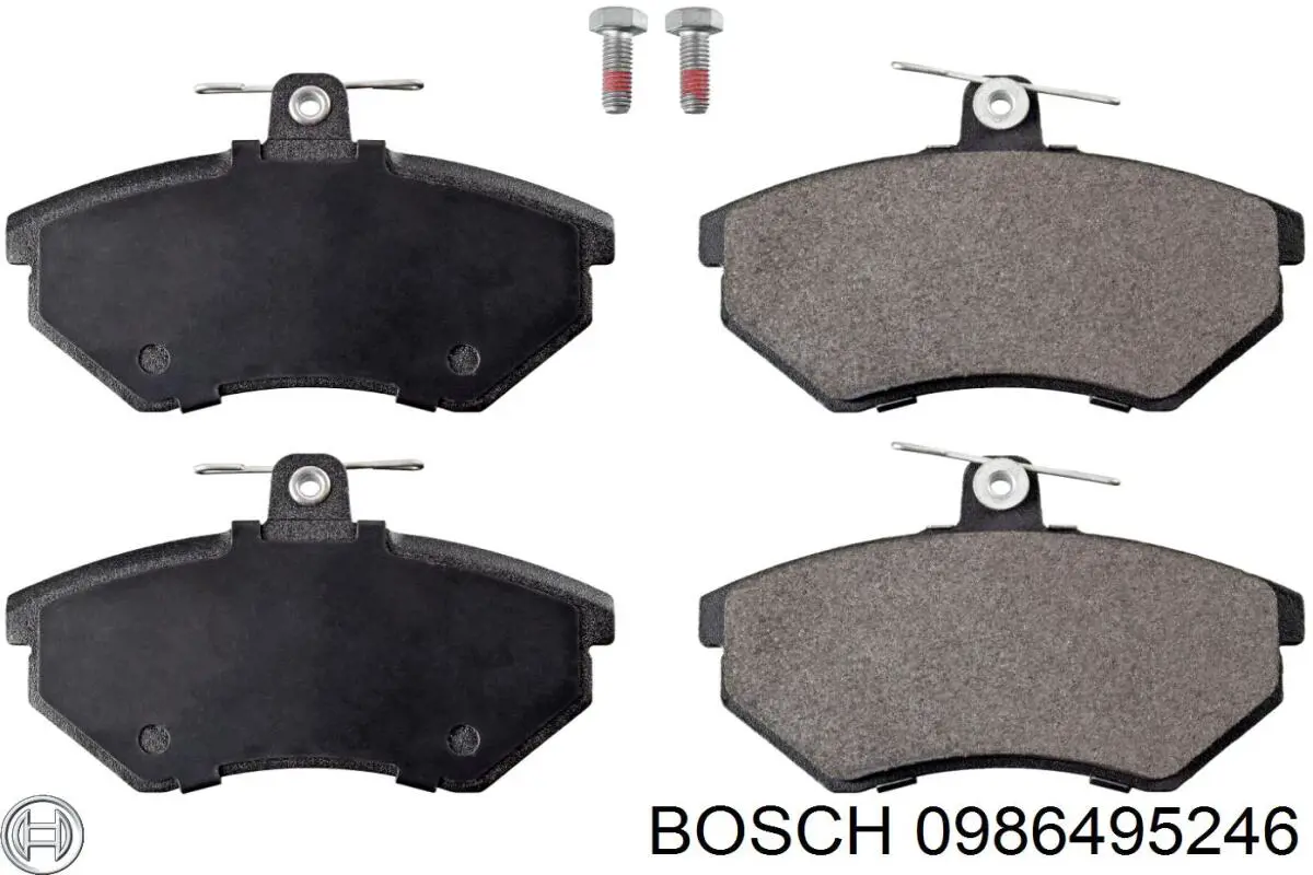 0986495246 Bosch sapatas do freio dianteiras de disco