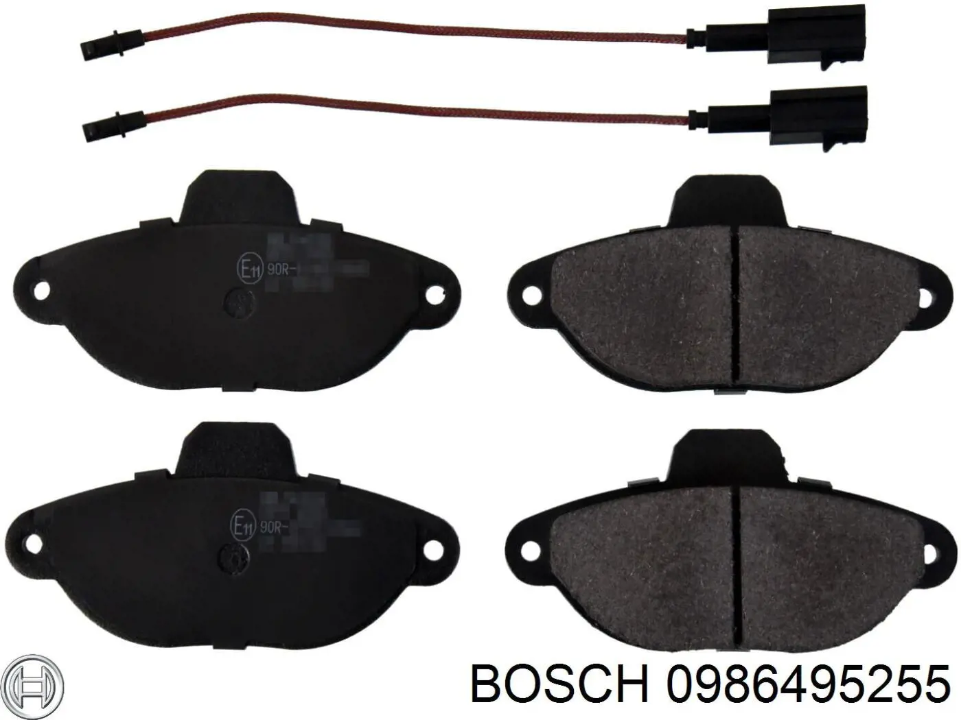 Передние тормозные колодки 0986495255 Bosch