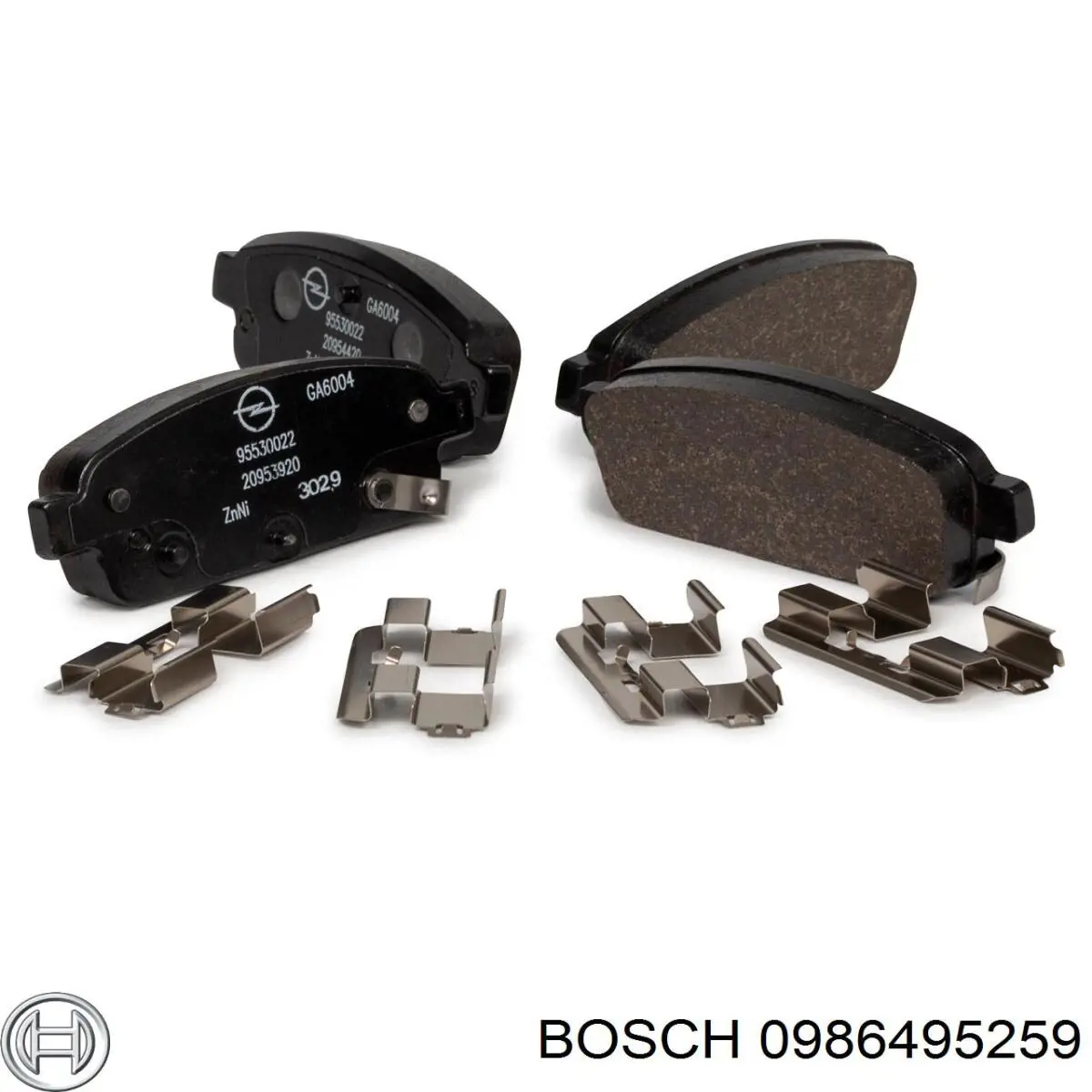 Задние тормозные колодки 0986495259 Bosch