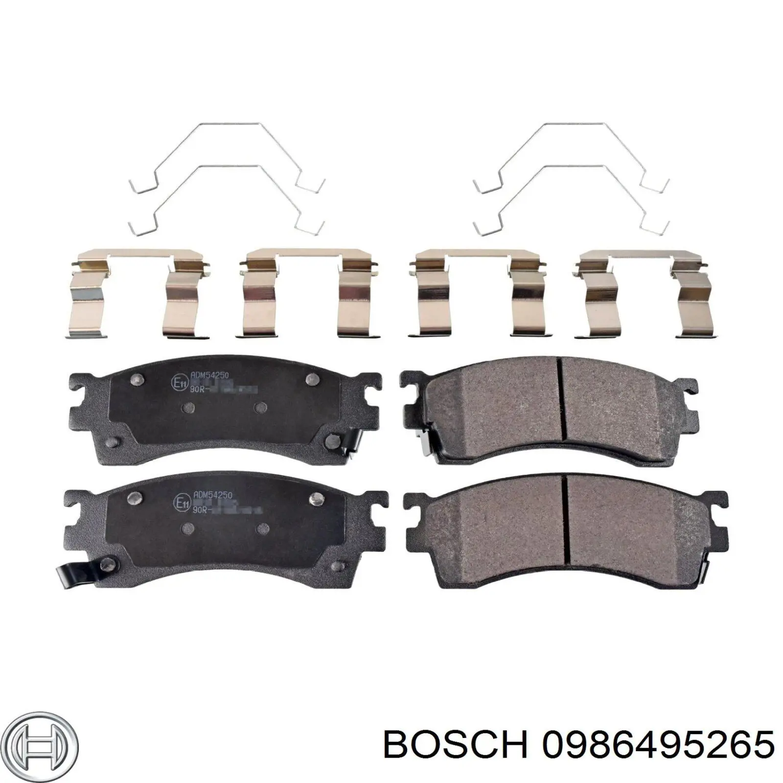 0986495265 Bosch sapatas do freio dianteiras de disco