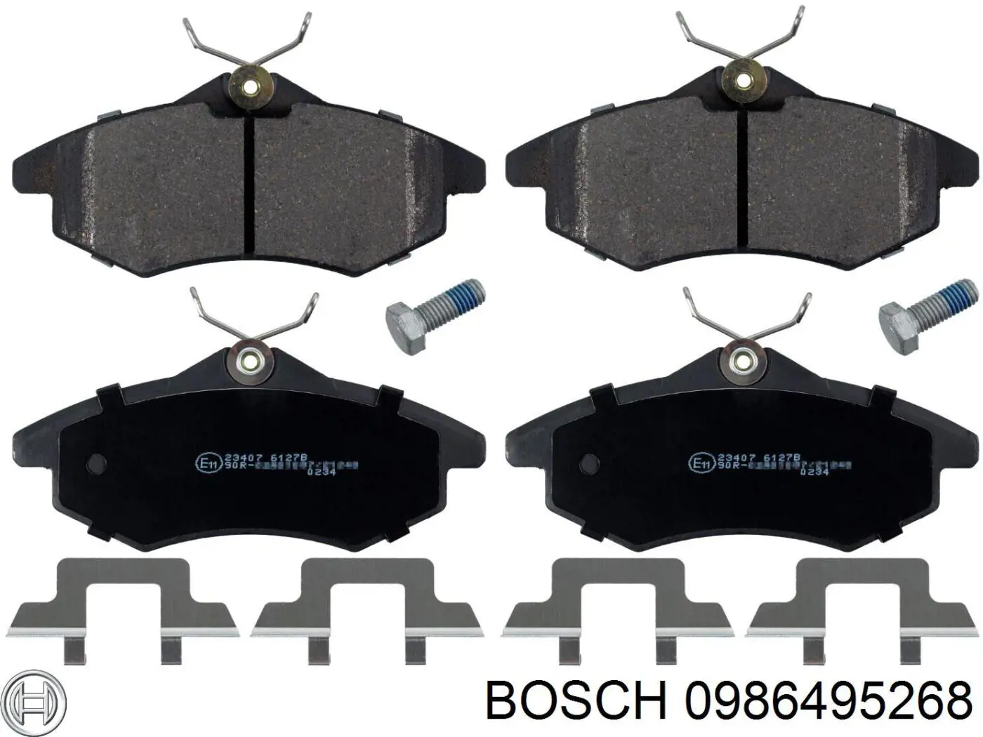 Передние тормозные колодки 0986495268 Bosch