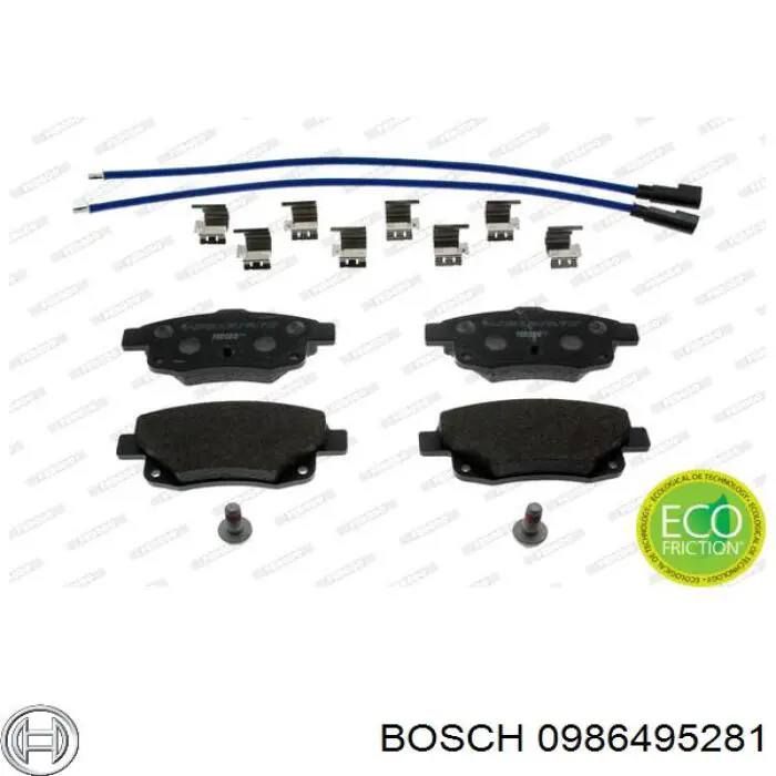 Колодки дисковые  Bosch 0986495281 цена, от 18.98 USD