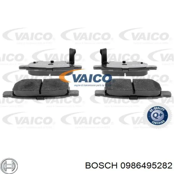 Колодки дисковые  Bosch 0986495282 цена, от 22.03 USD