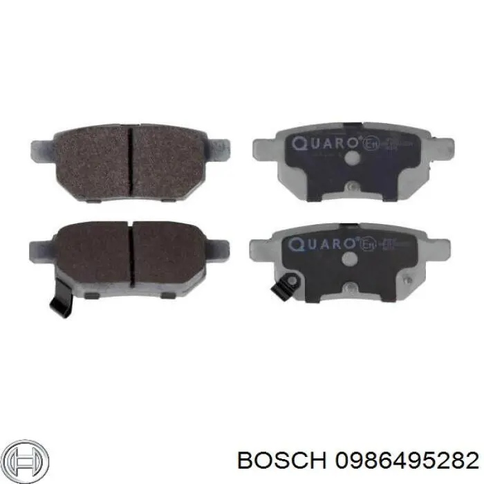Задние дисковые колодки Bosch 0986495282
