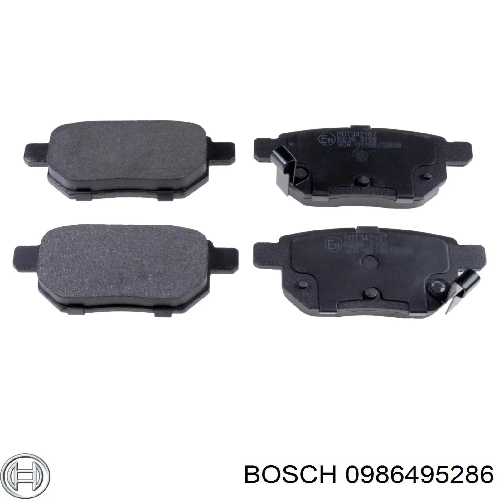 Задние тормозные колодки 0986495286 Bosch