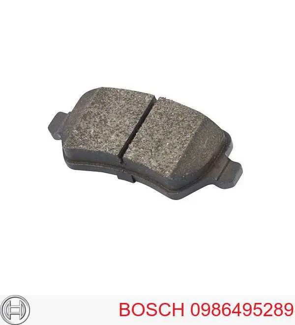 Задние тормозные колодки 0986495289 Bosch