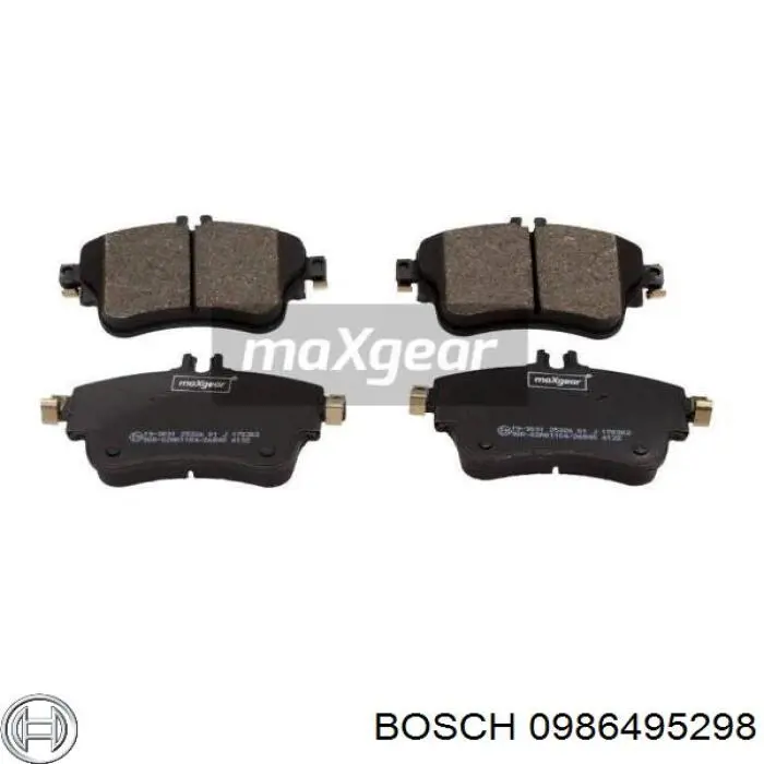 Передние тормозные колодки 0986495298 Bosch