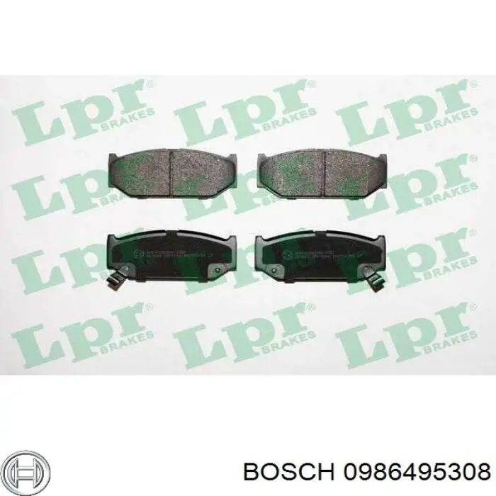 Купить 0986495308 Bosch Колодки тормозные