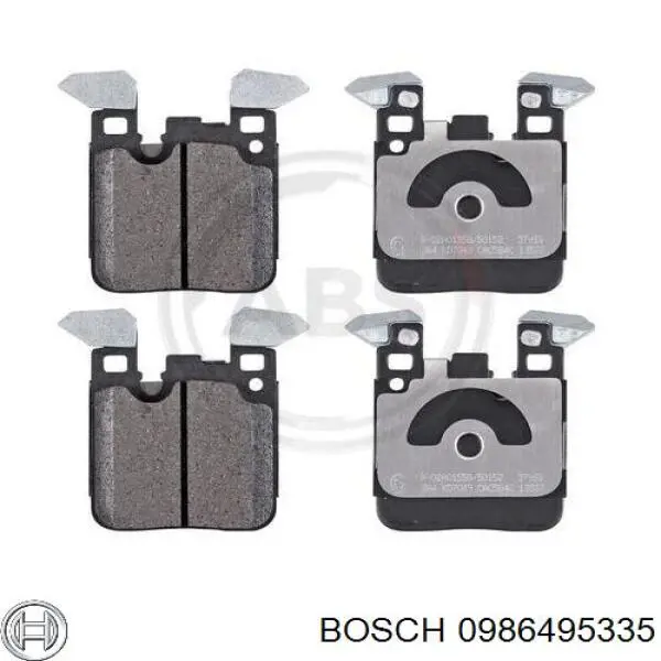 Задние дисковые колодки Bosch 0986495335